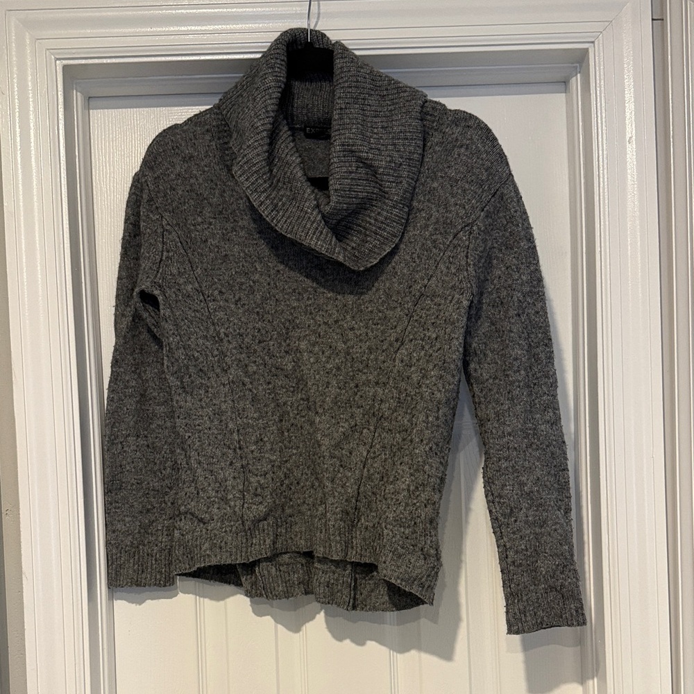 Charcoal Cowl Neck Women's‎ Sweater